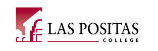 Las Positas College Logo. Red stylized building next to college name. Las Positas College Logo. Red stylized building next to college name.
