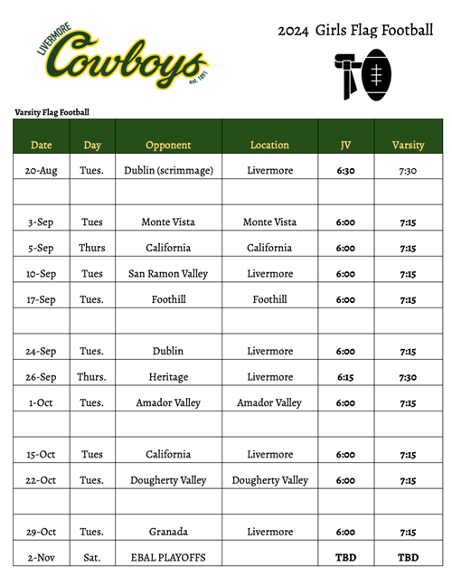 Schedule