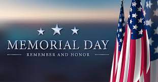  Memorial Day Holiday - No School